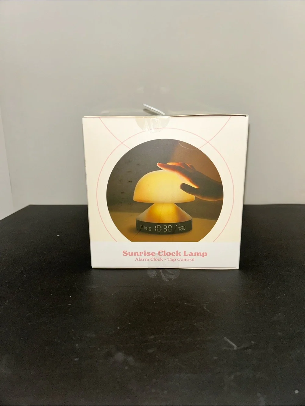 Sunrise Clock Lamp - White and Gold